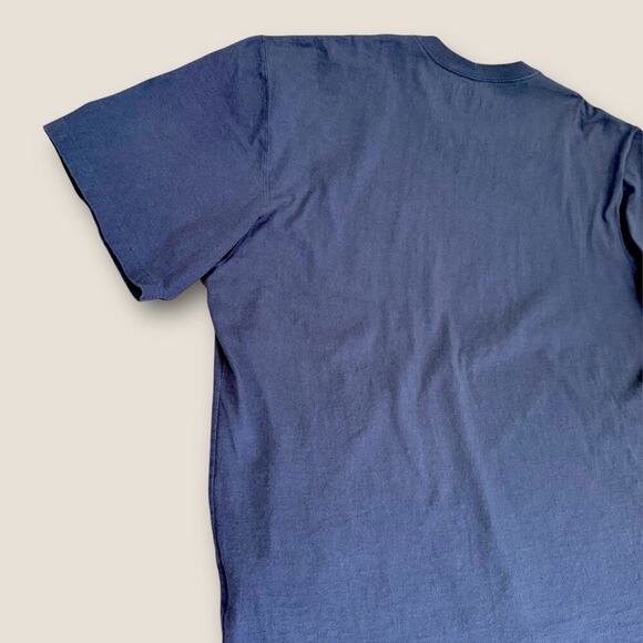 Carhartt Mens Short Sleeve Loose Fit Pocket T Shirt Crew Neck Size 2XL Dark Navy - Picture 7 of 10